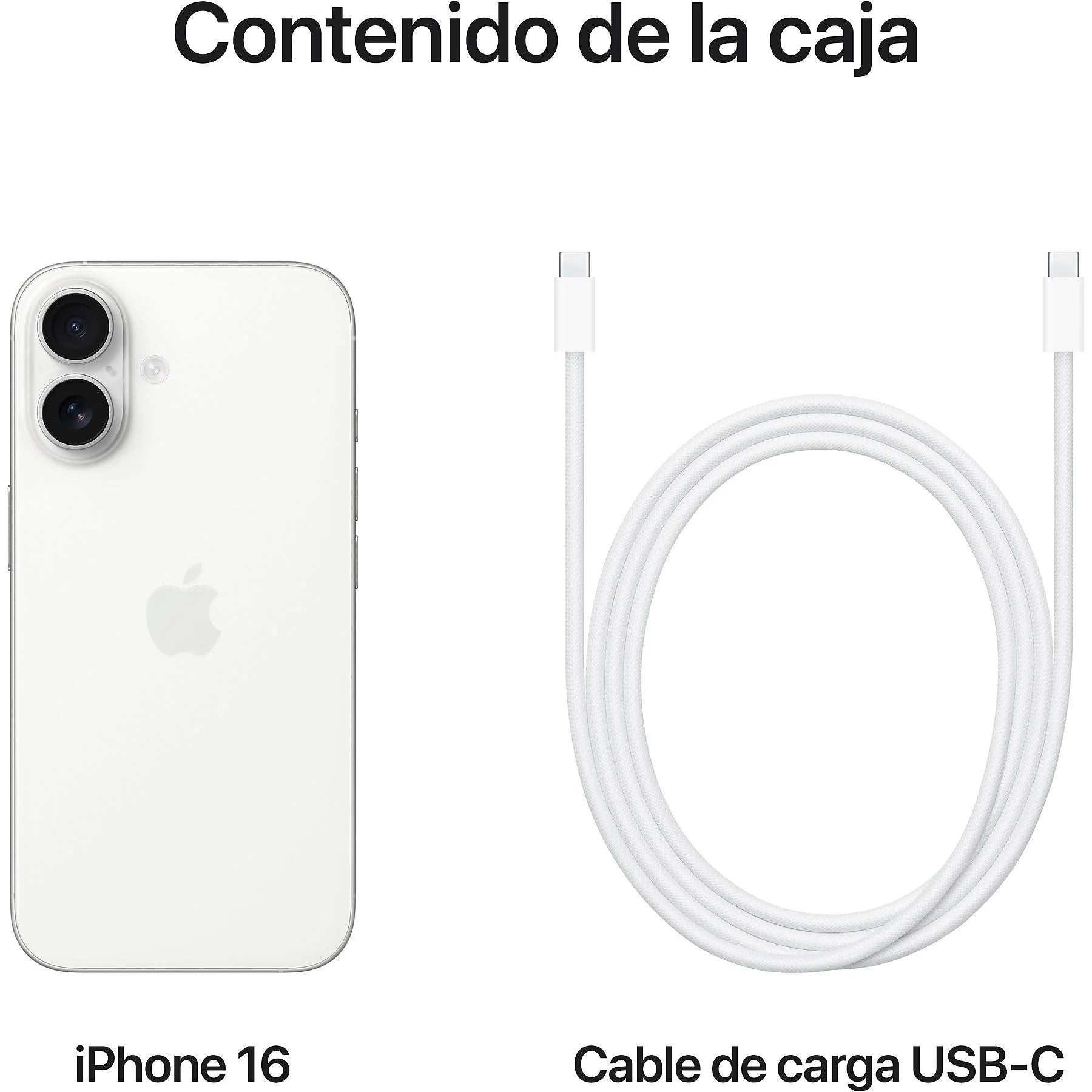 Apple iPhone 16, Blanco, 5G, 6.1 " OLED Nuevo
